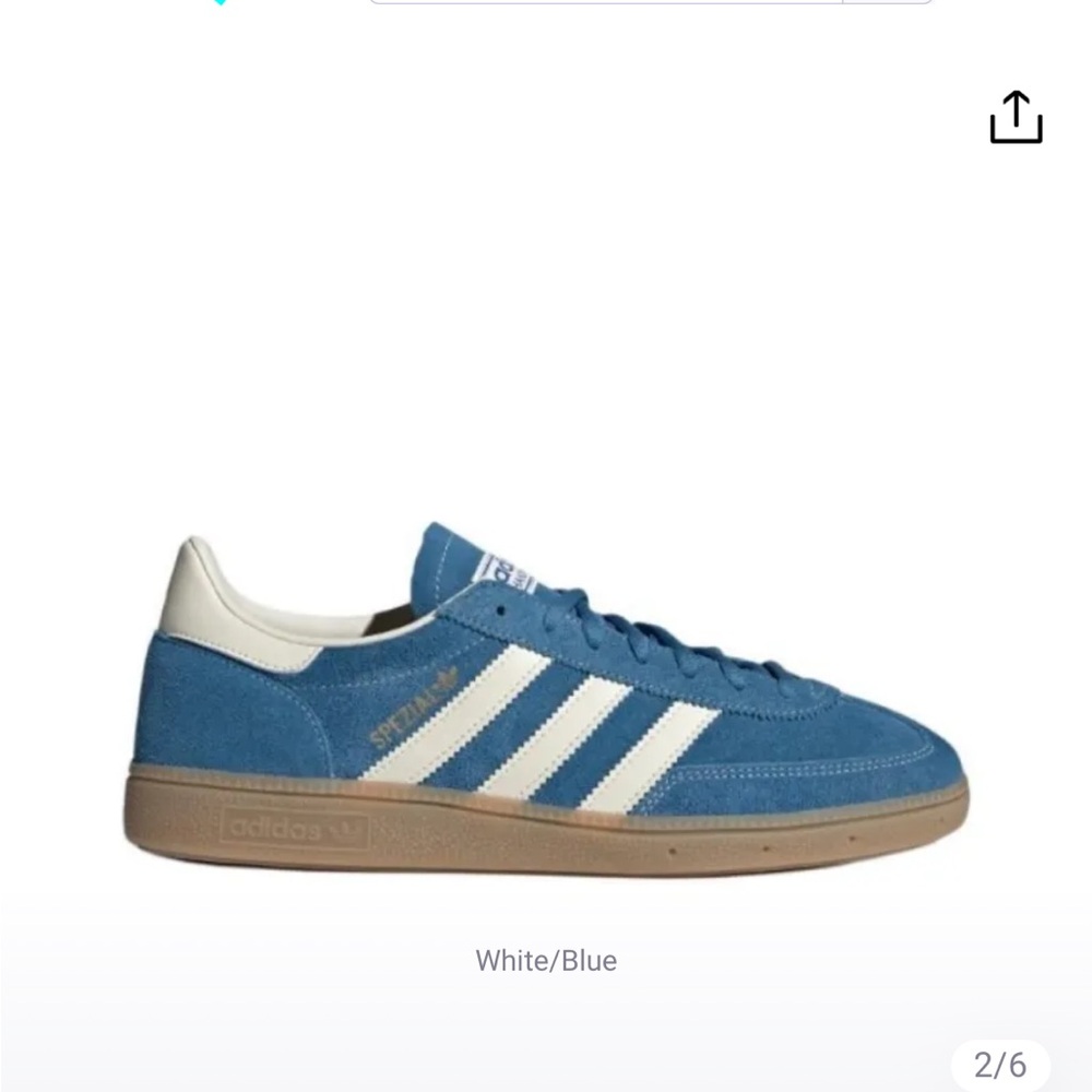 Adidas Handball Spezial Core Blue Cream White Gum - Size US 5